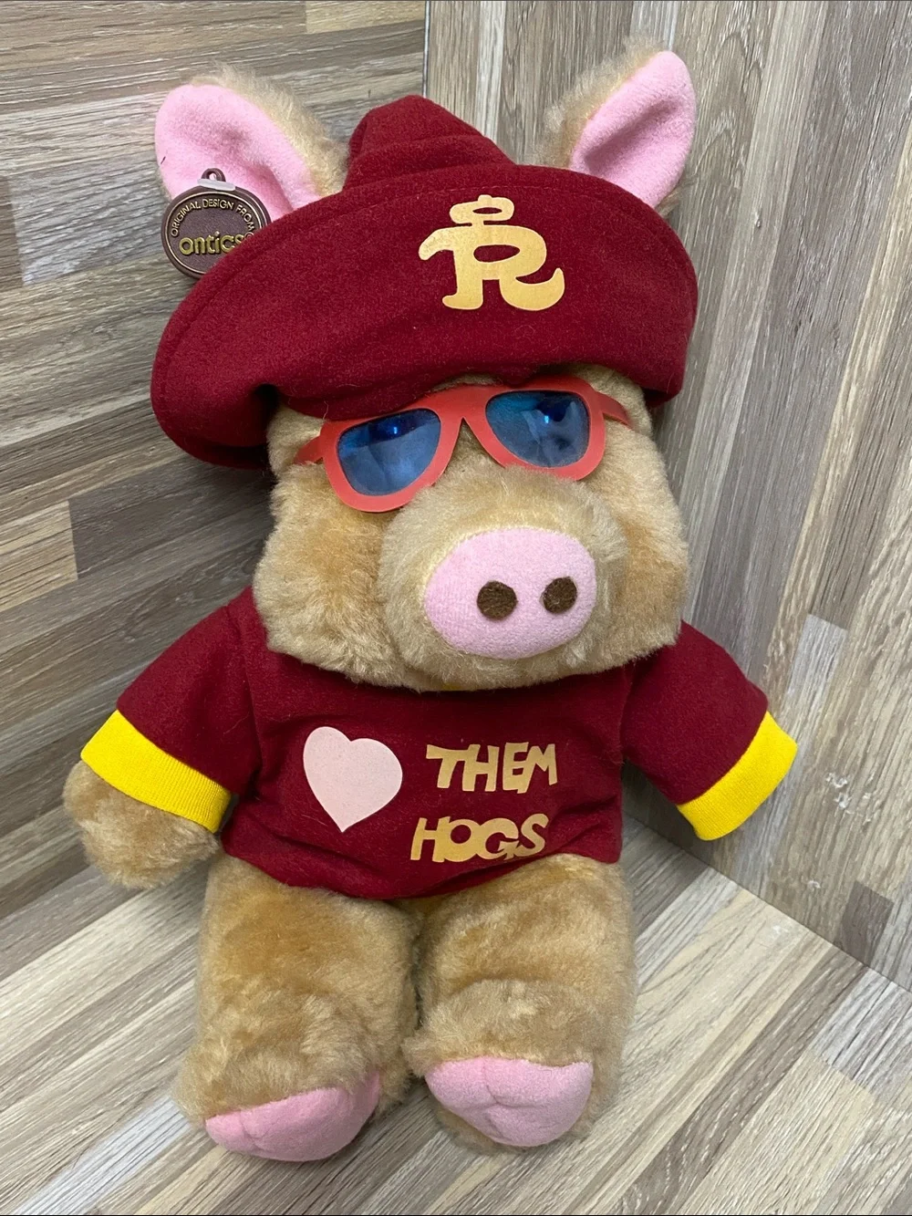 Vintage 1980s Plush NFL Football WASHINGTON REDSKINS Them Hogs Mascot NWT Antics